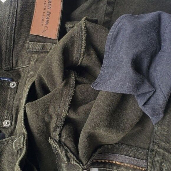 Vintage 1990s Womens Lauren Ralph Lauren Green High waisted high rise Je… - Picture 9 of 14